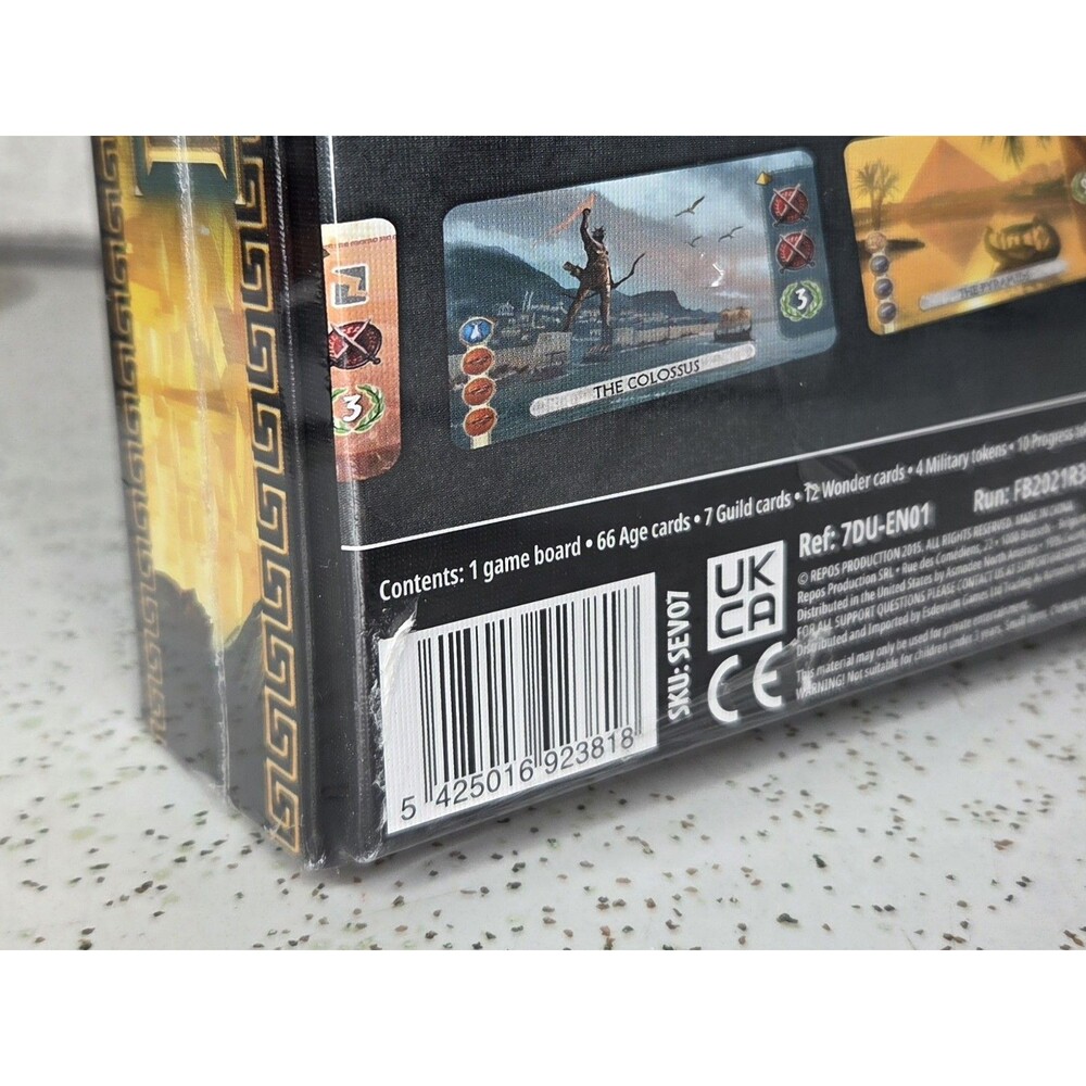 7 Wonders Duel Board Game Repos Prod. - Base Game NEW IN SHRINK WRAP! - Picture 3 of 3